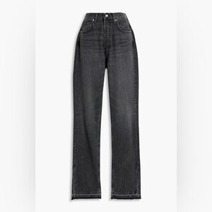 EB Denim Vintage Reworked Black Denim Jeans Size 23 Style “Unravel”